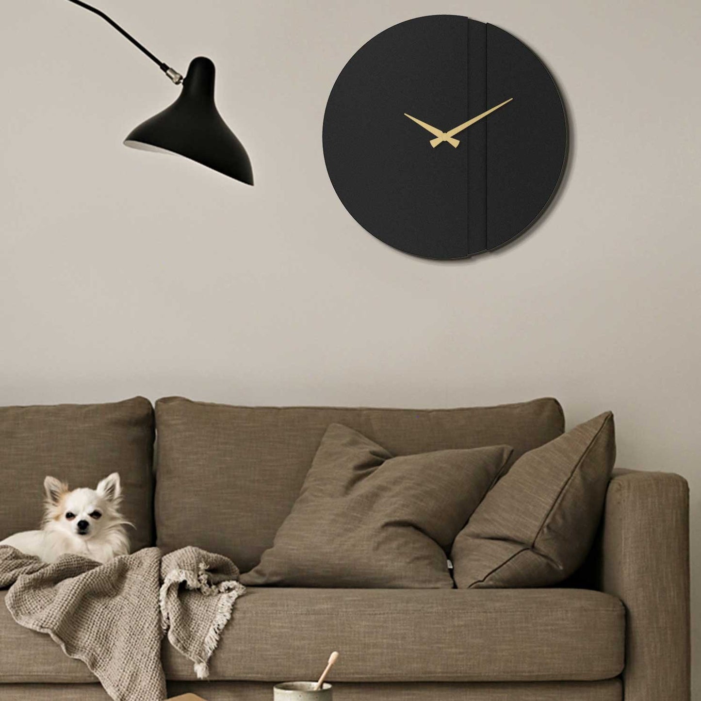 Ukrasni metalni zidni sat Block Metal Wall Clock - APS096