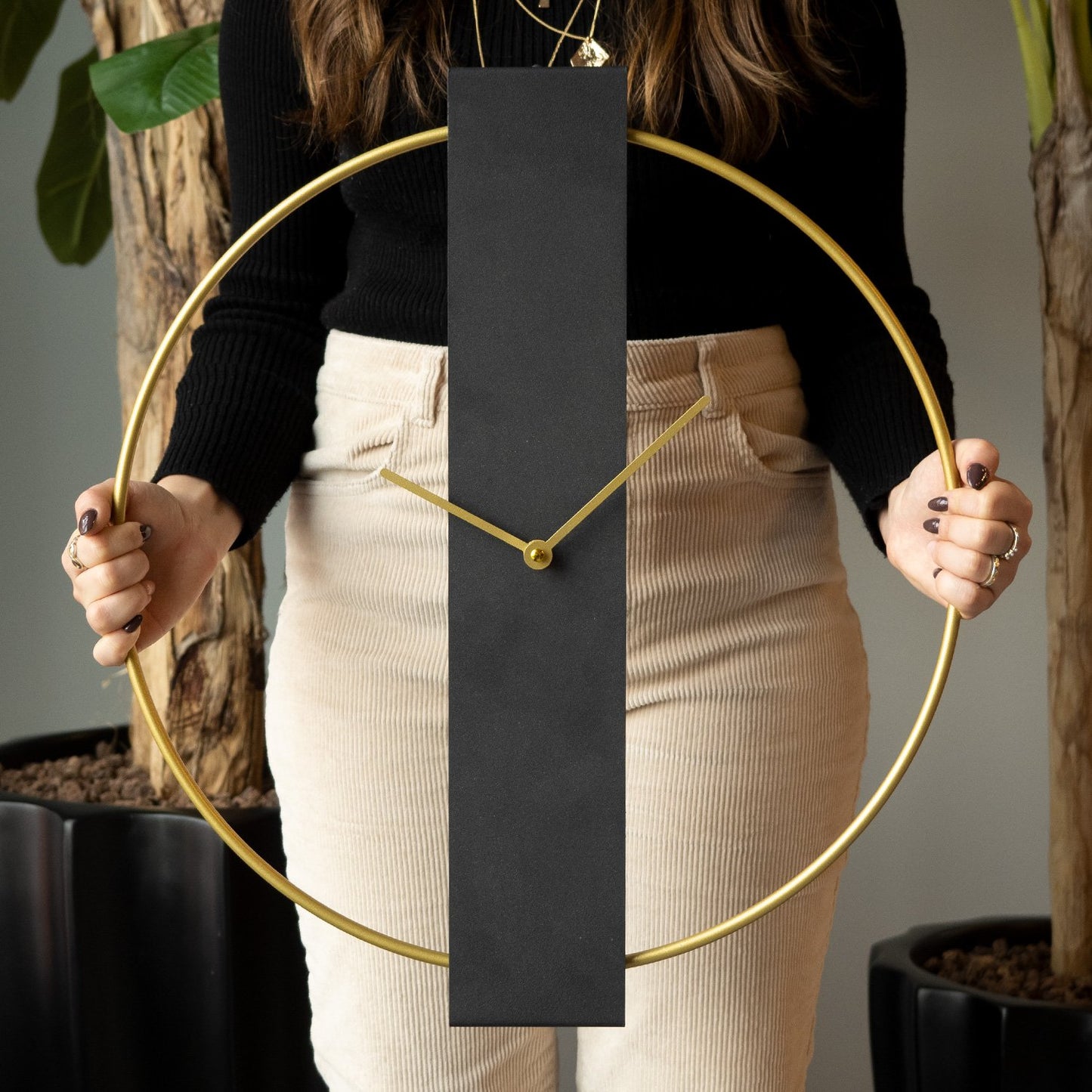 Ukrasni metalni zidni sat Future Metal Wall Clock - APS119
