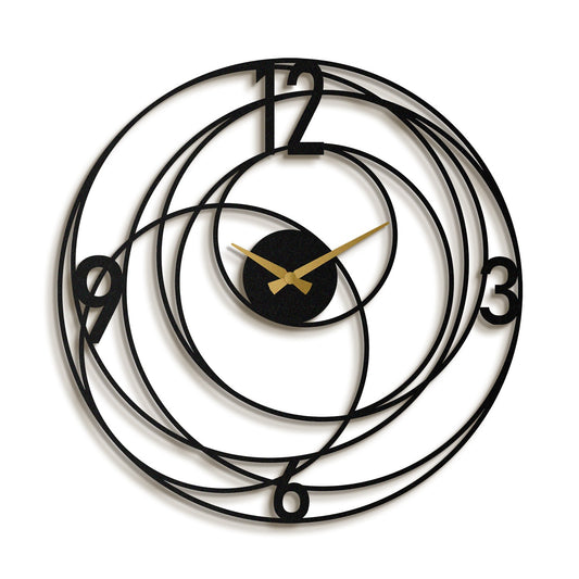 Ukrasni metalni zidni sat Big Bang Metal Wall Clock - APS027