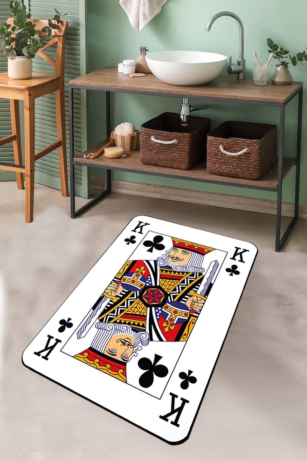 Kupaonska prostirka Karo Playing Card
