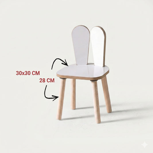Dječja stolica BUNNY CHAIR, bijela boja