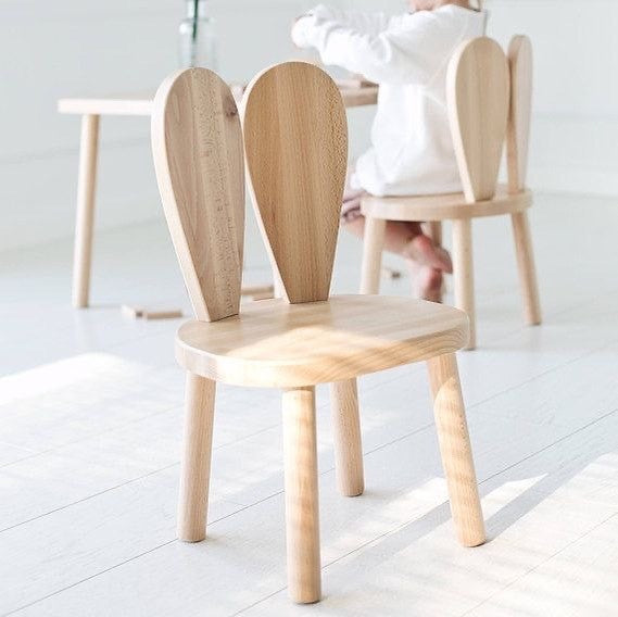 Dječja stolica BUNNY CHAIR, smeđa boja