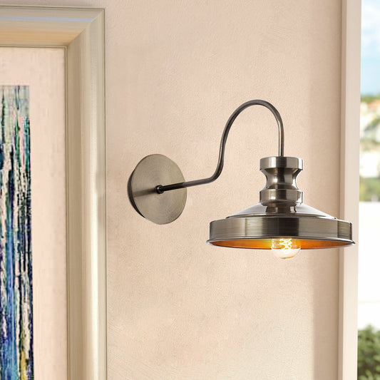 Zidna lampa BOAT zlatna, metal, 22 x 42 cm, visina 23 cm, E27 40 W, Berceste - 182VINTAGE-A