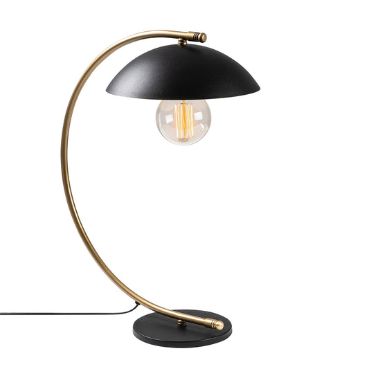 Stolna lampa SWAN, crno- zlatna, metal, 26 x 43 cm, visina 55 cm, promjer sjenila 25 cm, visina 8 cm, duljina kabla 150 cm, E27 40 W, Sıvani - NT - 150