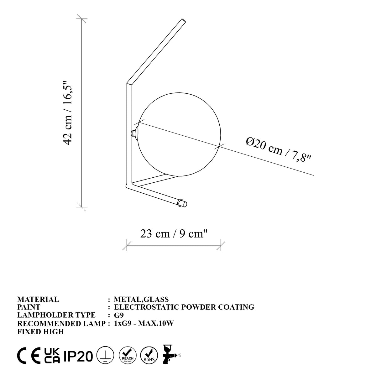 Stolna lampa Luminar - 14165