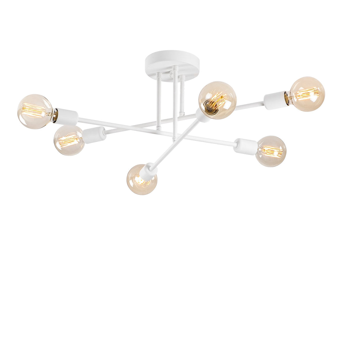 Stropna lampa FLOWER, bijela, metal, 64 x 640 cm, visina 30 cm,  E27 40 W, Flower - 175