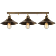 Stropna lampa BERCESTE 3 metalna vintage, promjer 45 cm, visina 17 cm, ukupne dimenzije 78 x 6 x 4 cm, 3 x E27 40 W, Berceste - N-661
