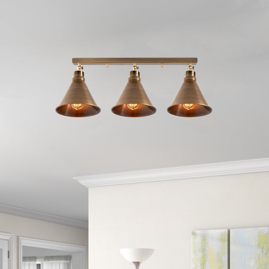 Stropna lampa VINTAGE, metalna 72 x 20 cm, visina 26 cm, E27 40 W, Berceste - N-678