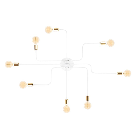Stropna lampa TRUVA metalna bijela, promjer 140 cm, visina 15 cm, E27 40 W, Truva - N-704