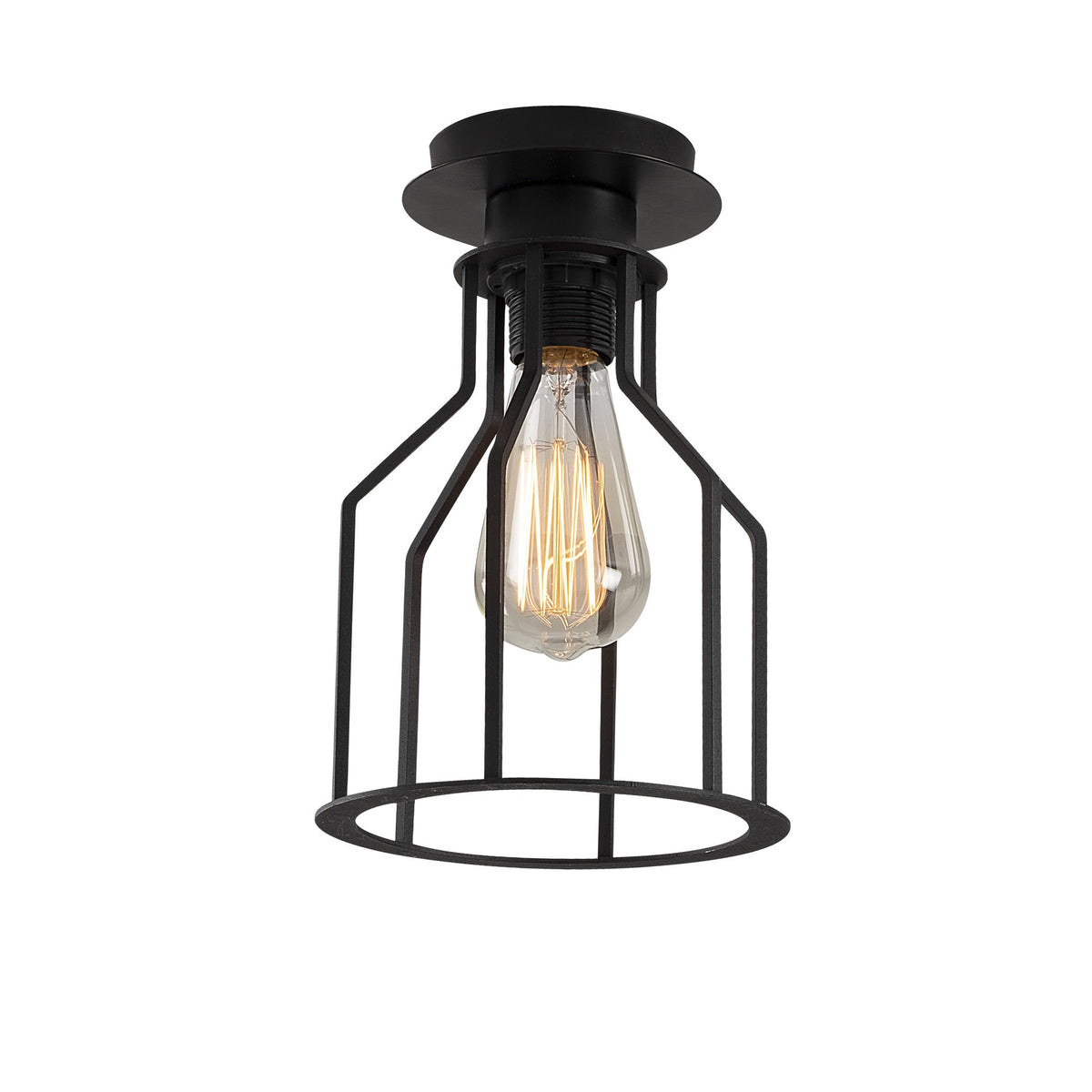 Stropna lampa ALACATI metalna crna, 17 *26 cm, e27 40 W, Alacati - N-1096