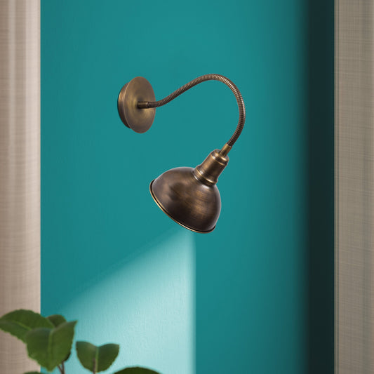 Zidna lampa KUMILUCA vintage, metal, promjer 16 cm, visina 16 cm, E27 40 W, Kumluca - N-525