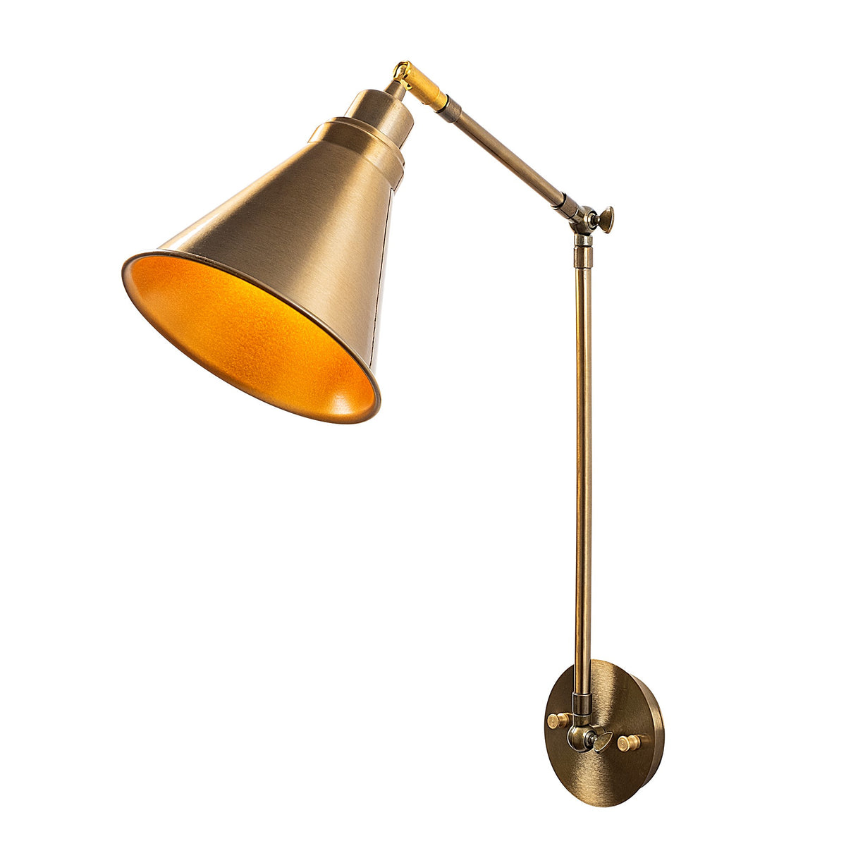 Zidna lampa BERCESTE vintage, metal, promjer 20 cm, visina 56 cm, E27 40 W, Berceste - N-683
