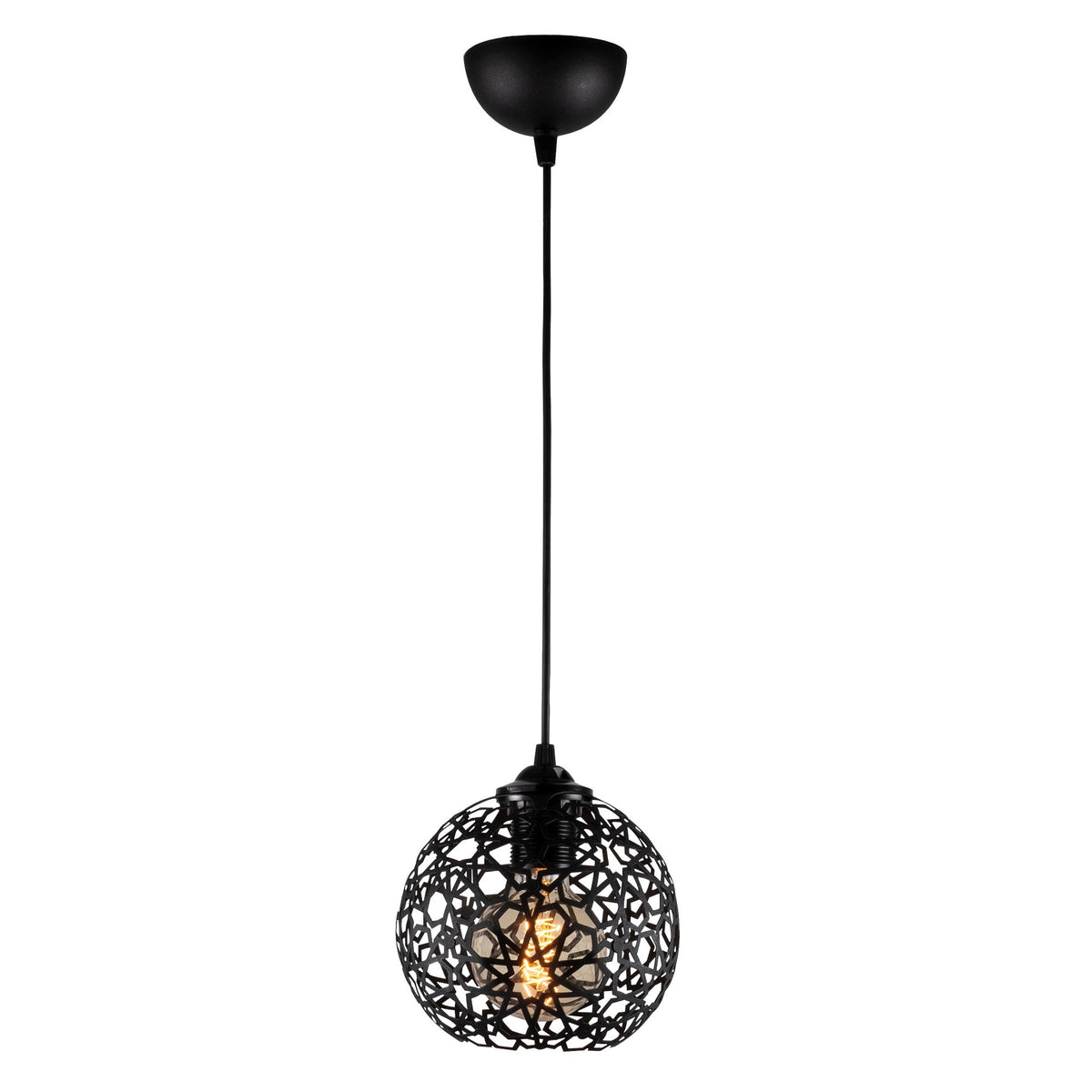 Visilica FELLINI metalna crna 17 cm, visina 115 cm, podesiva visina, duljina kabla 90 cm, E27 40W, Fellini - MR - 788