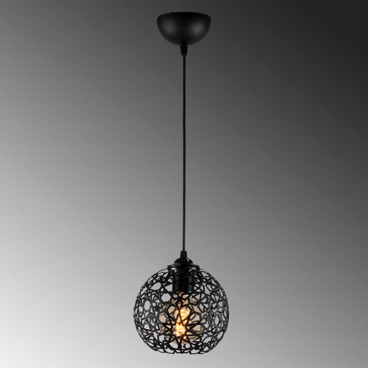 Visilica FELLINI metalna crna 17 cm, visina 115 cm, podesiva visina, duljina kabla 90 cm, E27 40W, Fellini - MR - 788