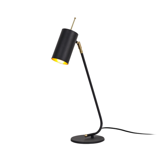 Stolna lampa TABLE metalna crna, 8 x 26 cm, visina 55 cm, duljina kabla 200 cm, E27 40 W, Sivani - MR-611