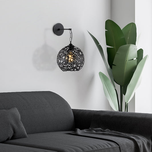 Zidna lampa FELLINI metalna crna 25 x 30 cm, E27 40 W, Fellini - MR - 710