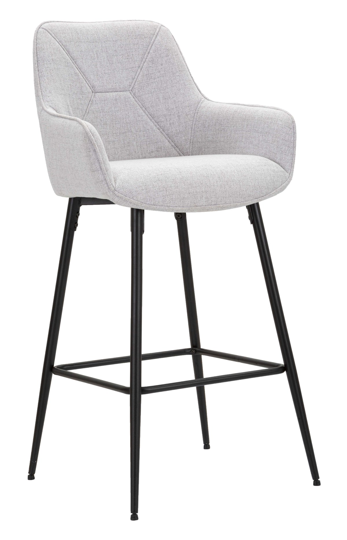 Barska stolica BAR STOOL GREY SET 2 kom cm 55X55X109