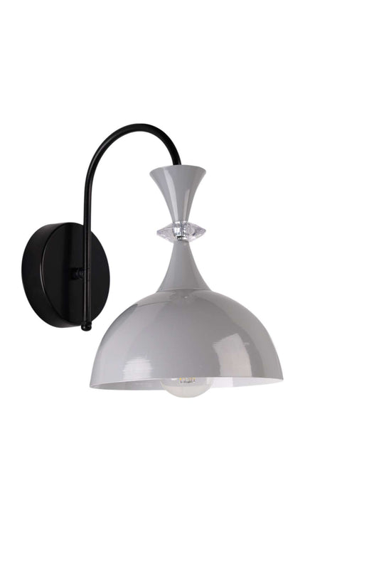 Zidna lampa 603, siva, crna