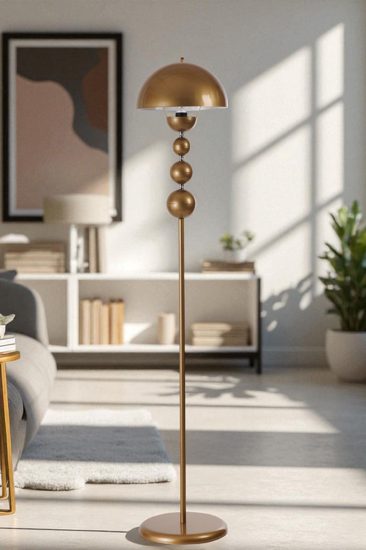 Podna lampa 191, zlatna