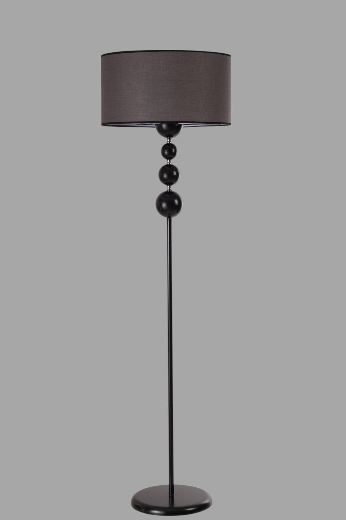 Podna lampa 238, siva, crna
