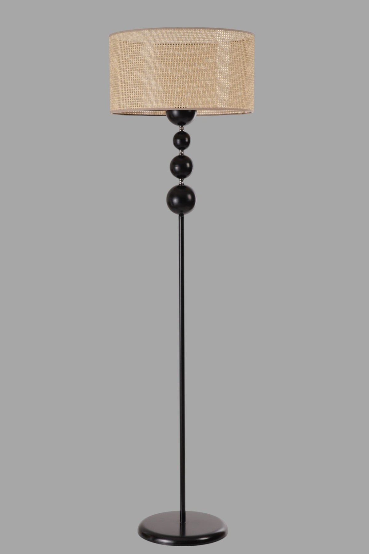 Podna lampa 245, bež, crna