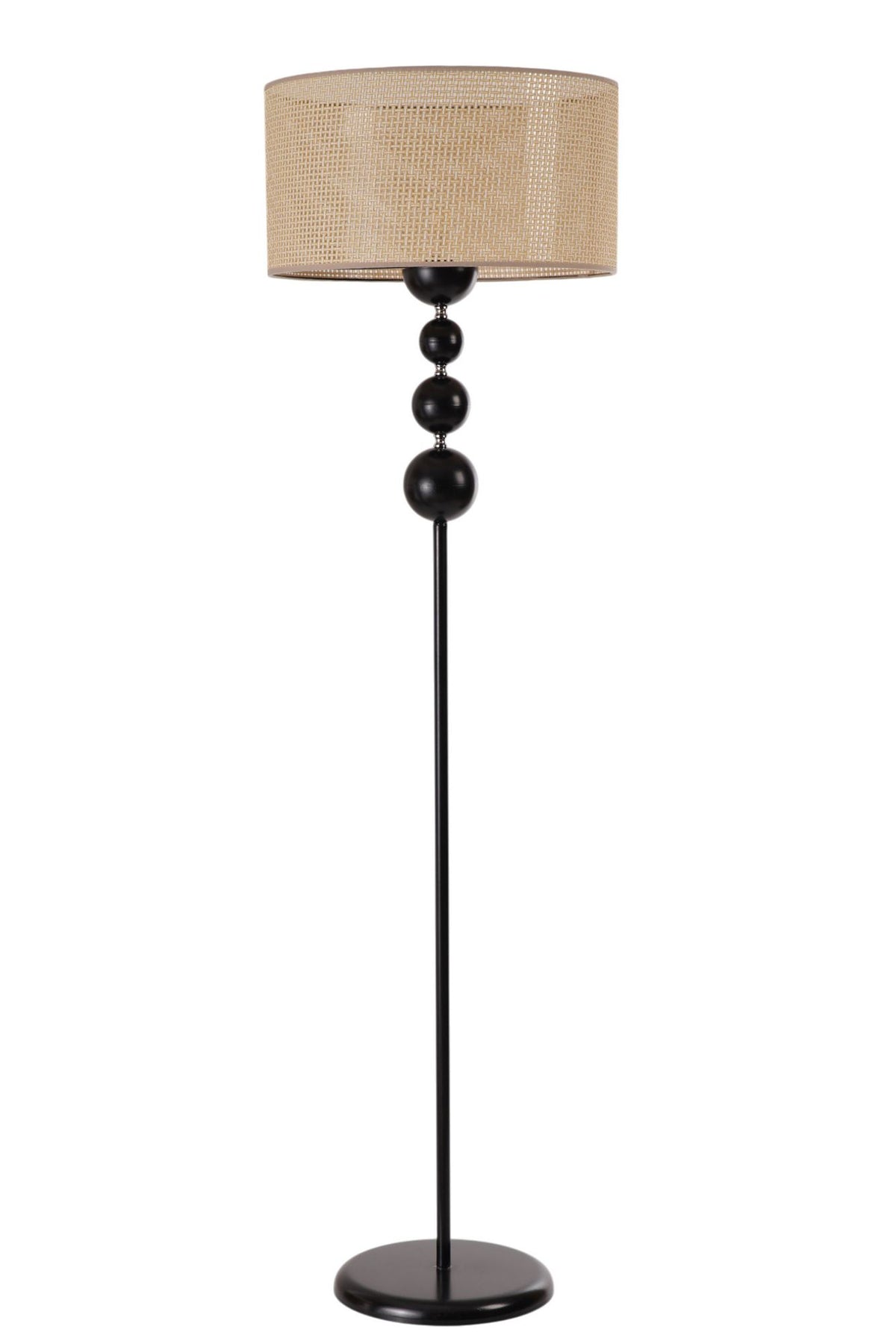 Podna lampa 245, bež, crna