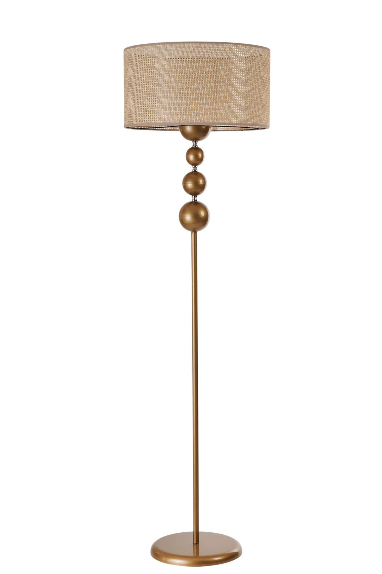 Podna lampa 269, bež, zlatna