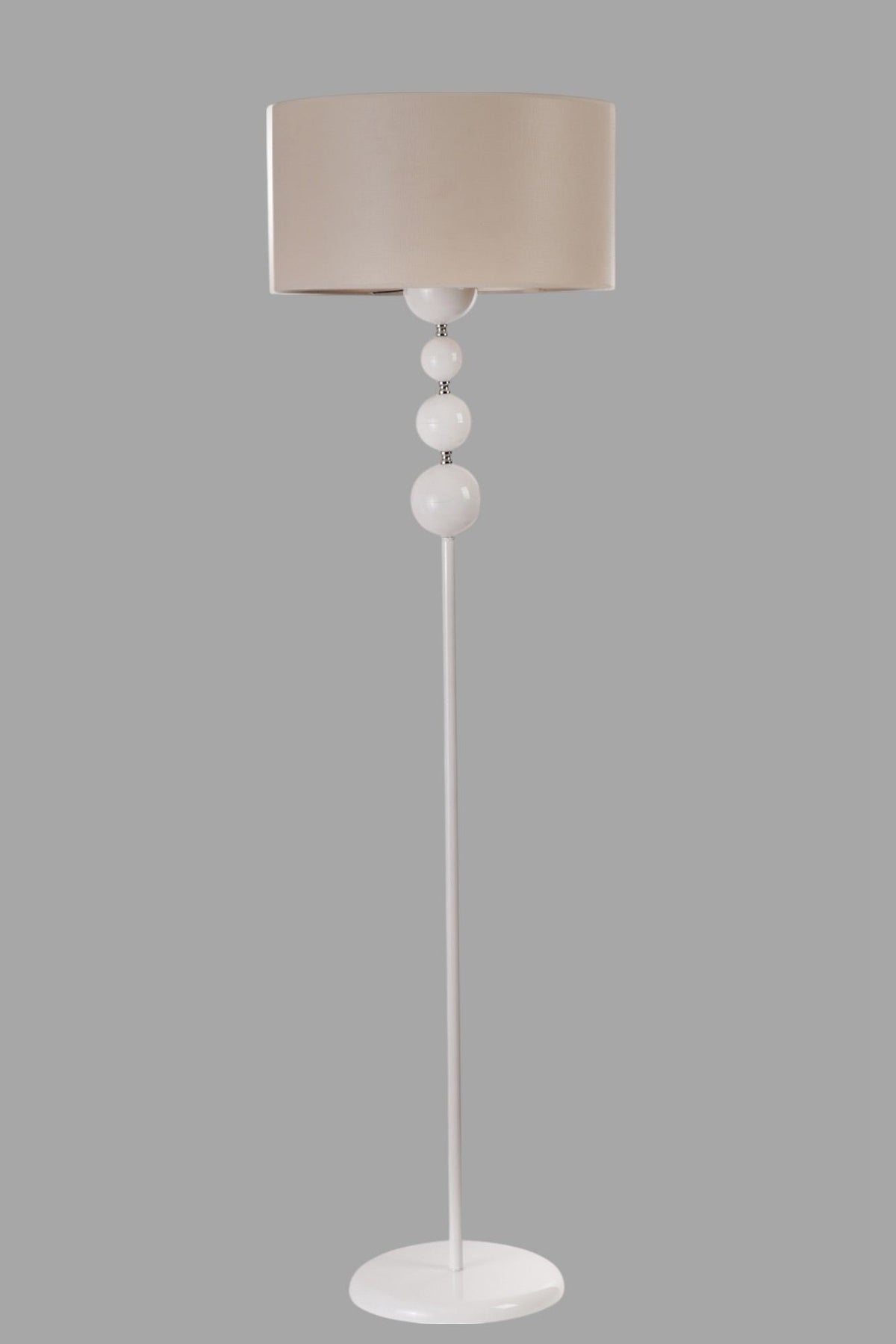 Podna lampa 283, bež, bijela