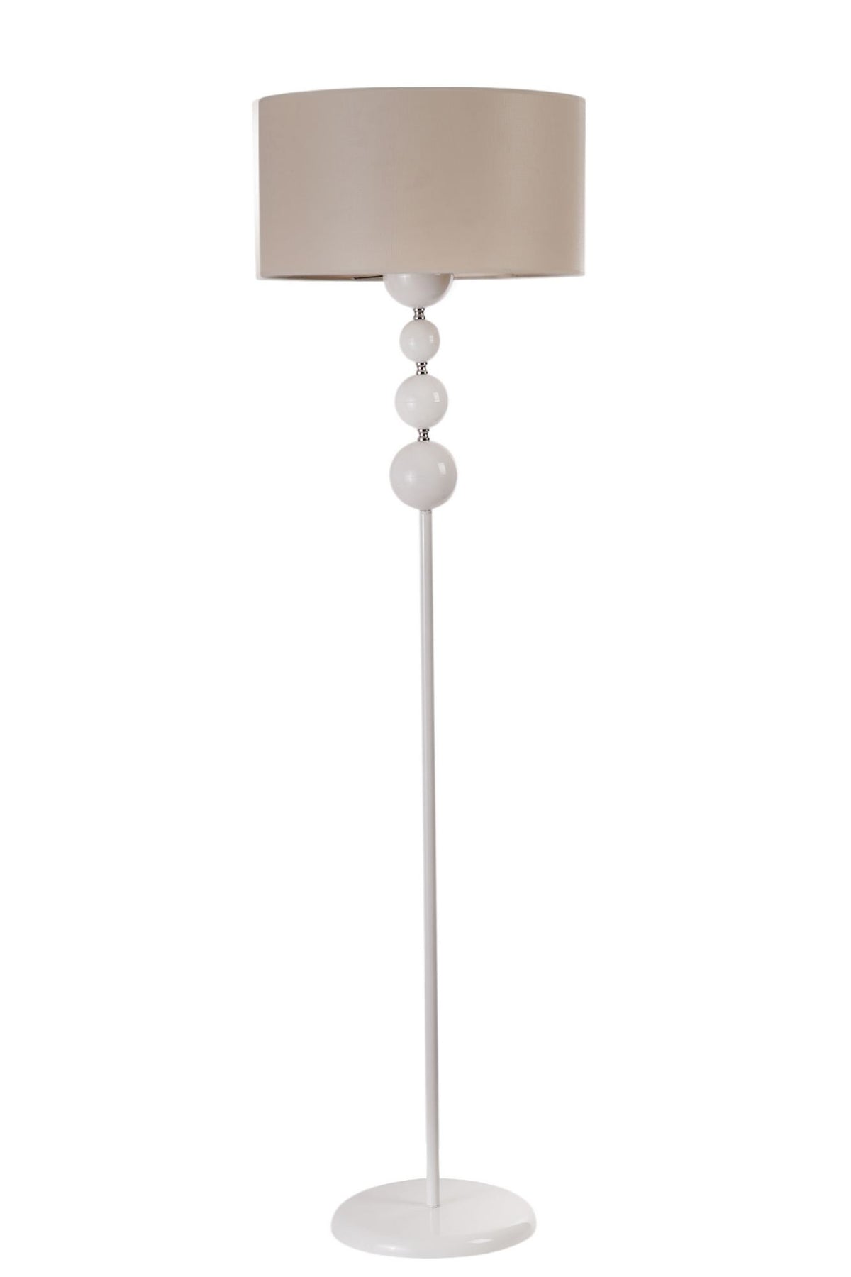 Podna lampa 283, bež, bijela