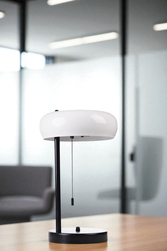 Stolna lampa 569, bijela, crna