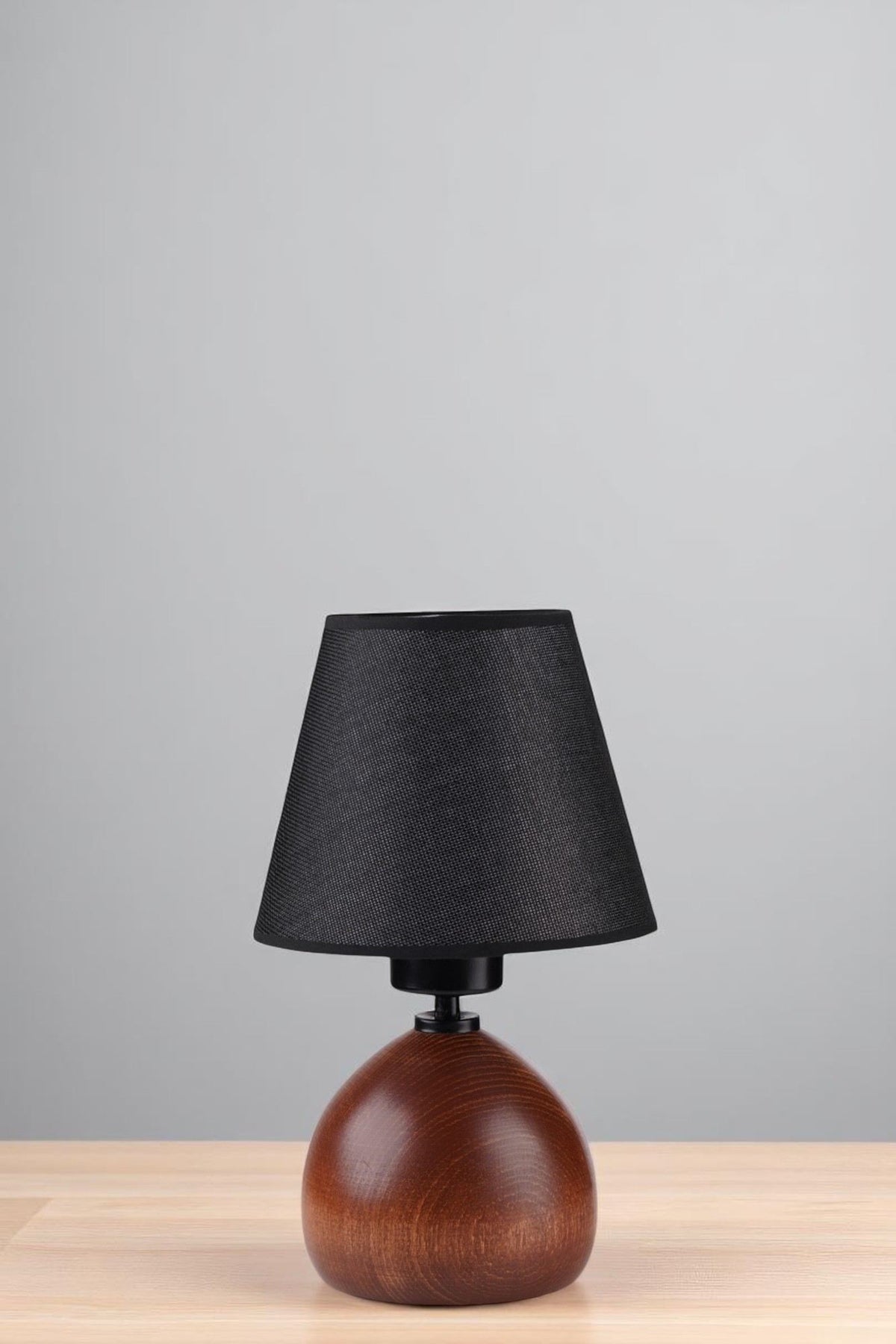Stolna lampa 705, crna, orah