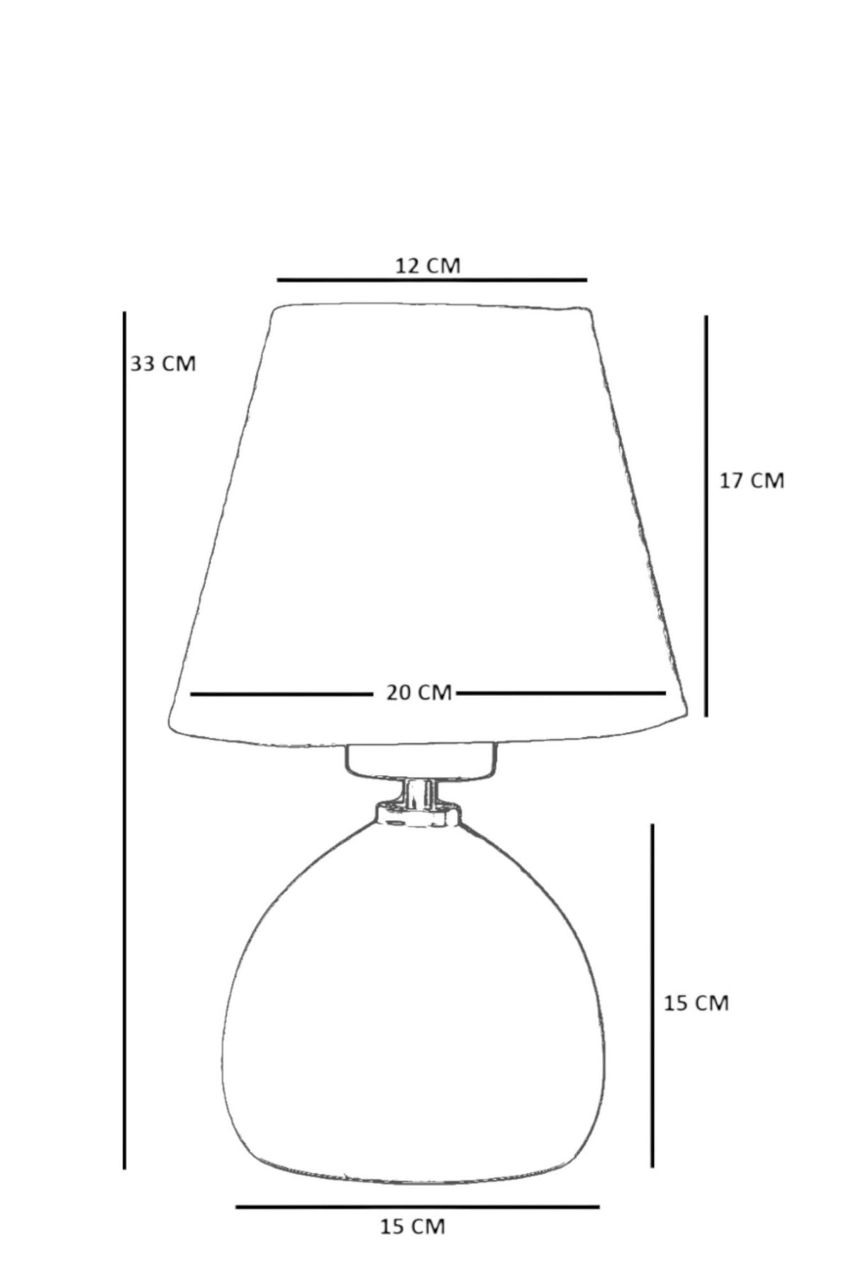 Stolna lampa 705, crna, orah