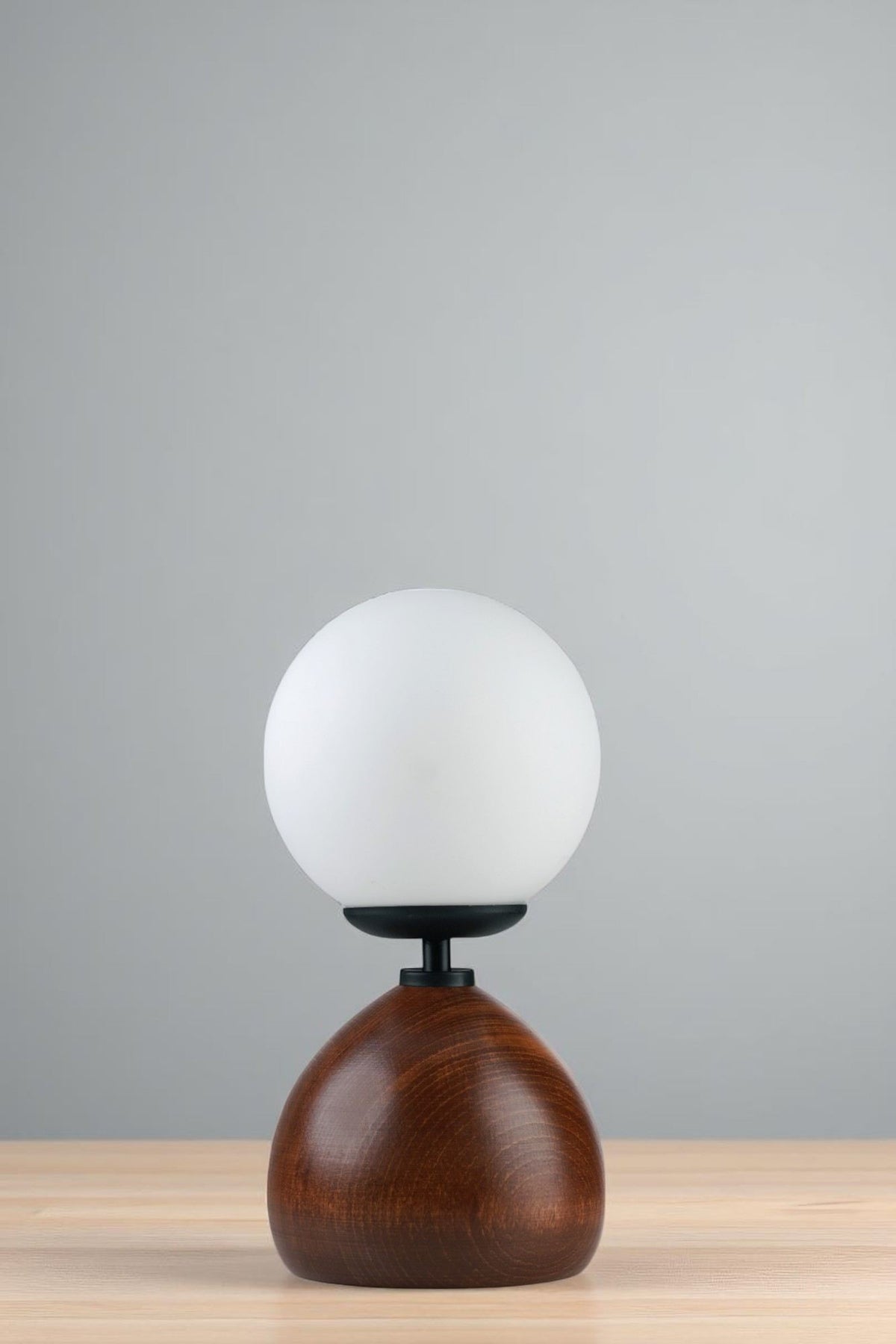 Stolna Lampa 712, Bijela, Crna, Orah