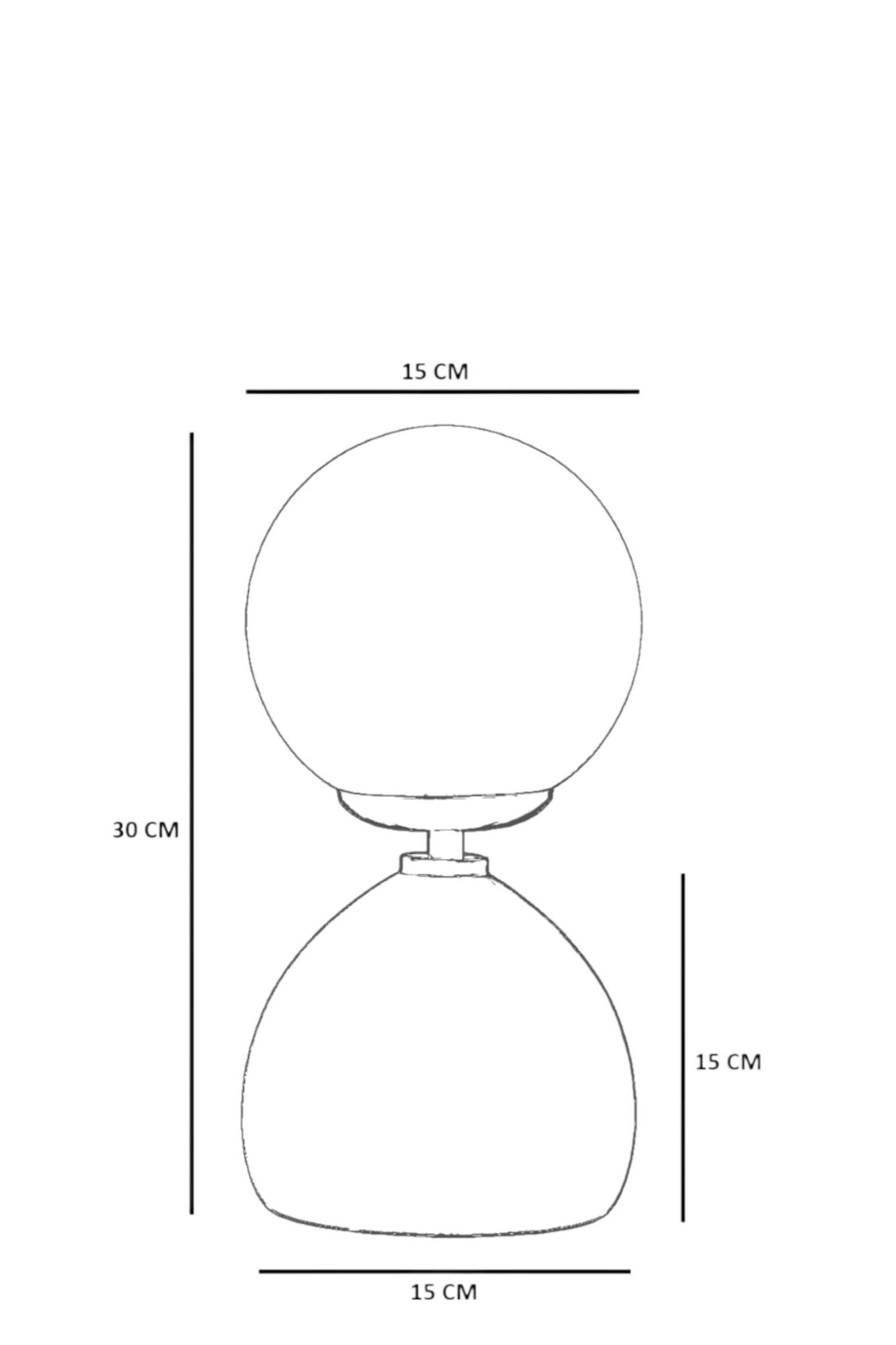 Stolna Lampa 712, Bijela, Crna, Orah