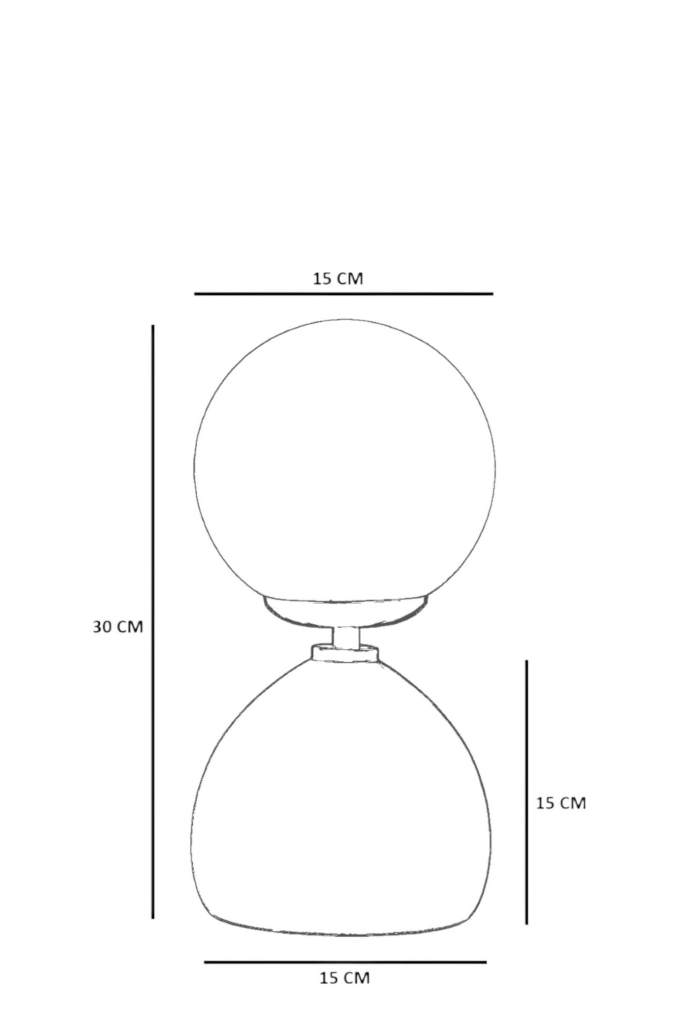 Stolna lampa 729, med, crna, orah