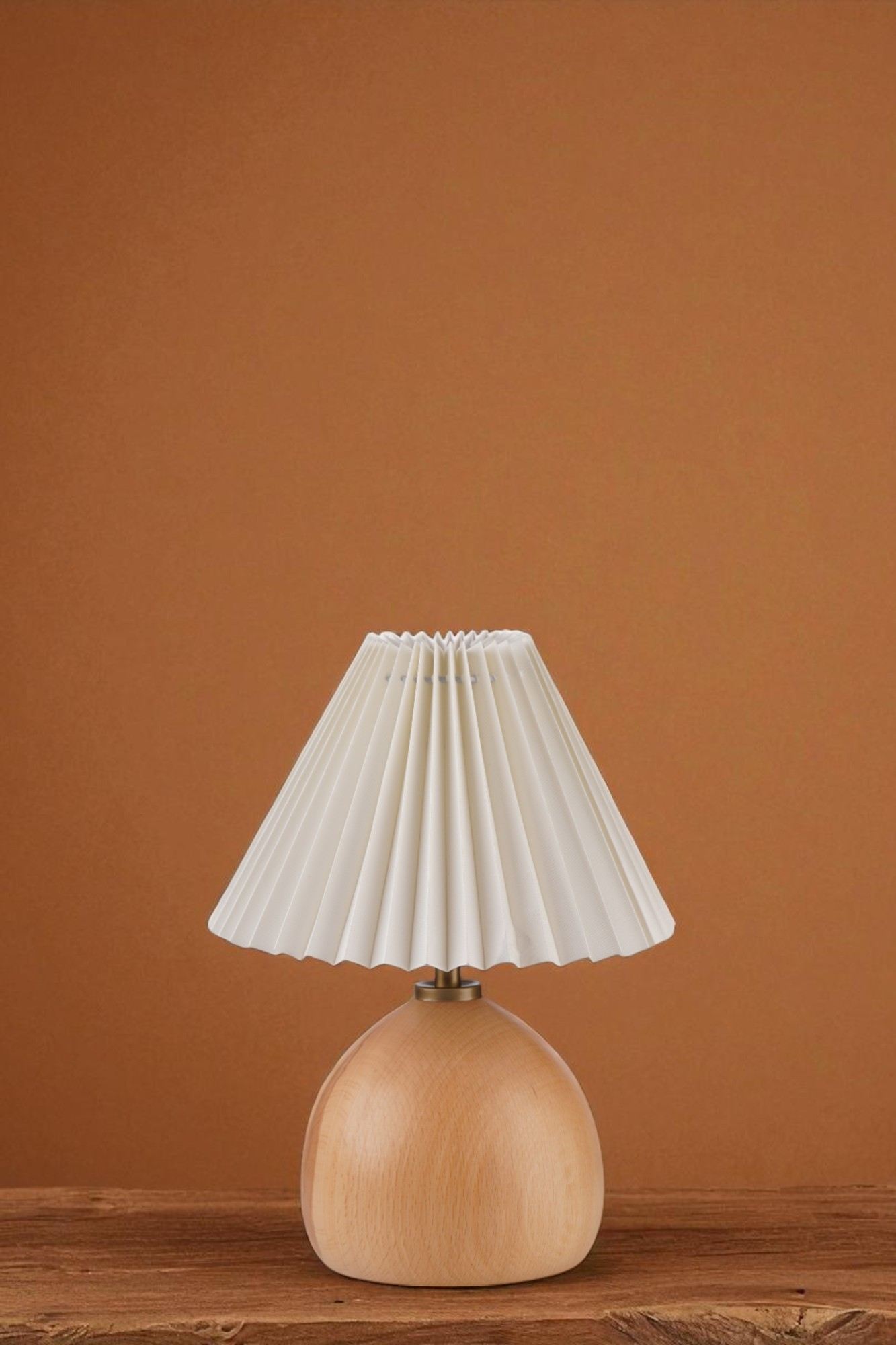 Stolna lampa 736, krem, hrast