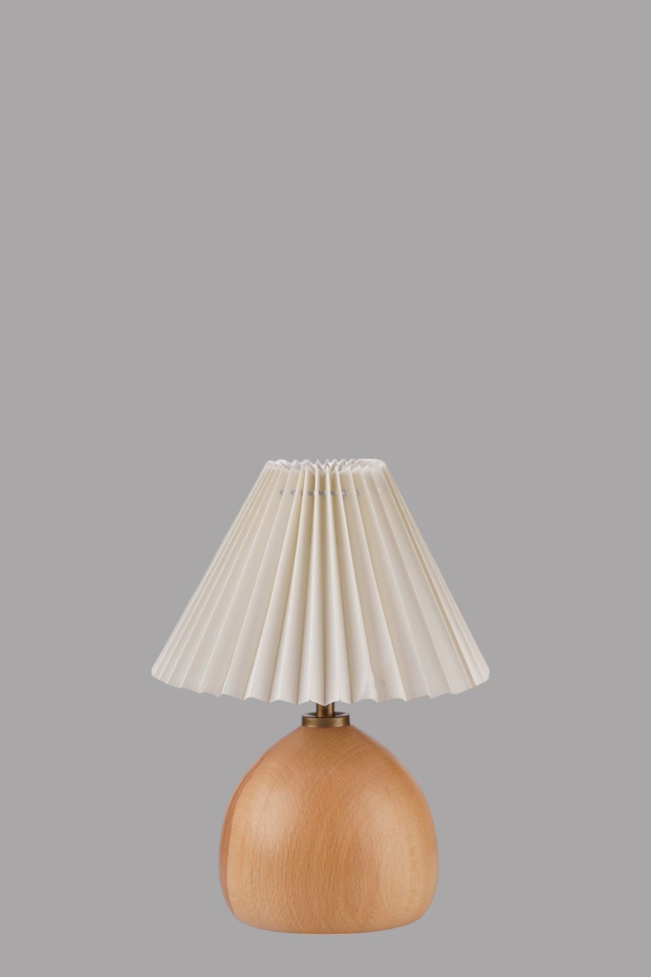 Stolna lampa 736, krem, hrast