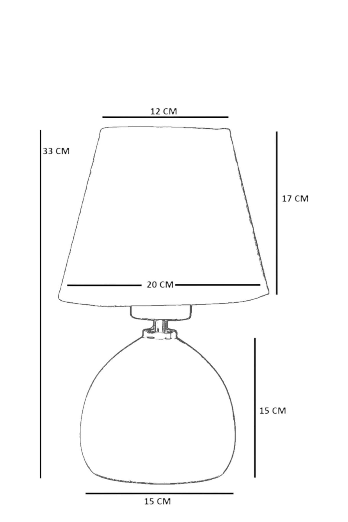Stolna lampa 743, bež, hrast