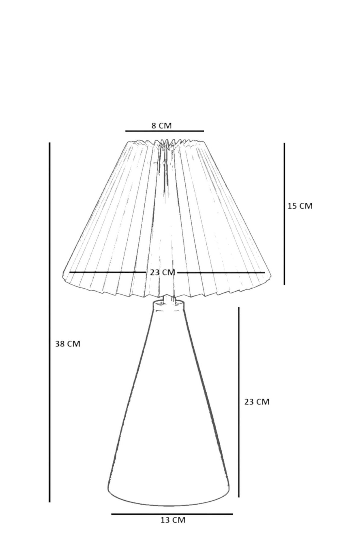 Stolna lampa 798, krem, orah