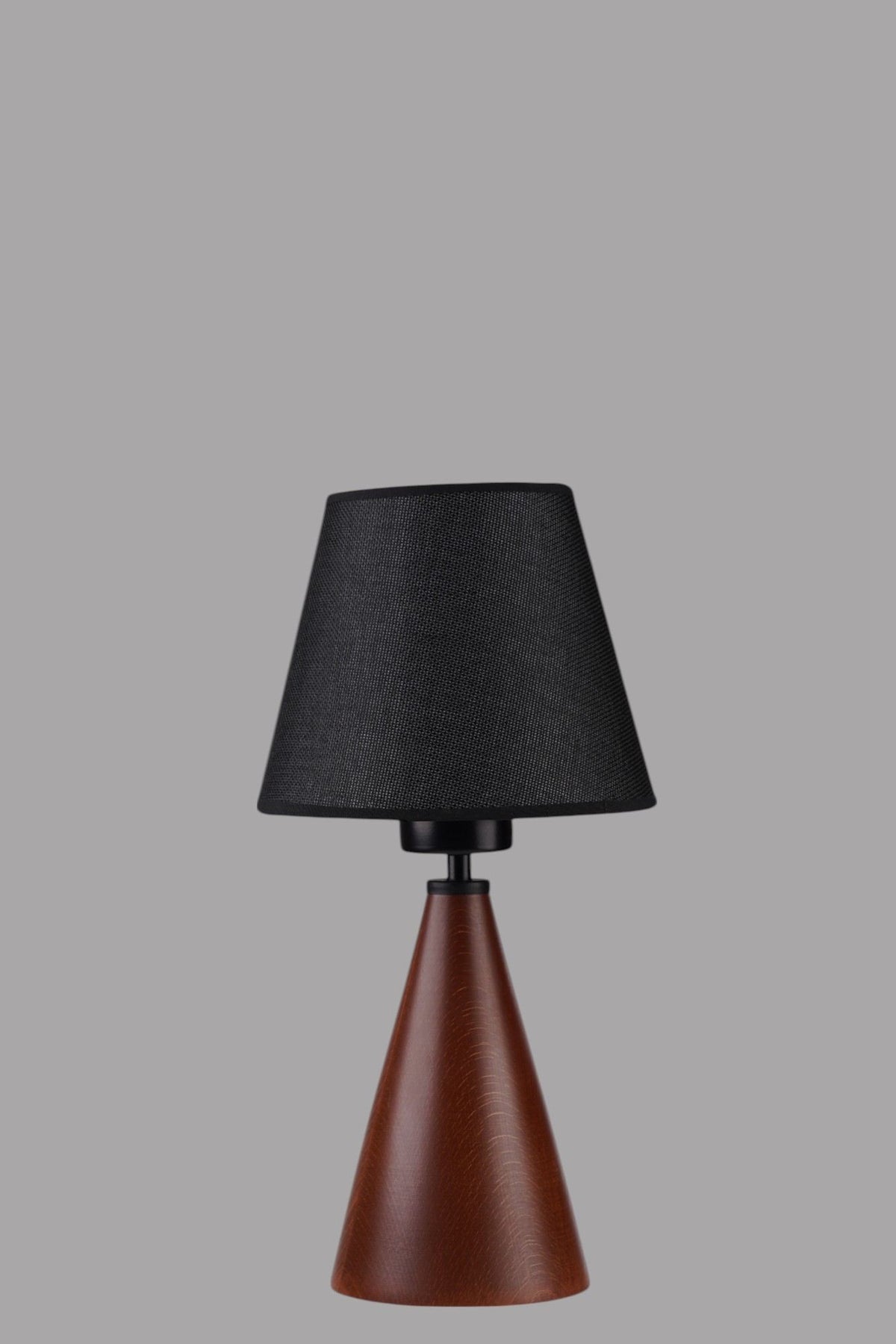 Stolna lampa 804, crna, orah