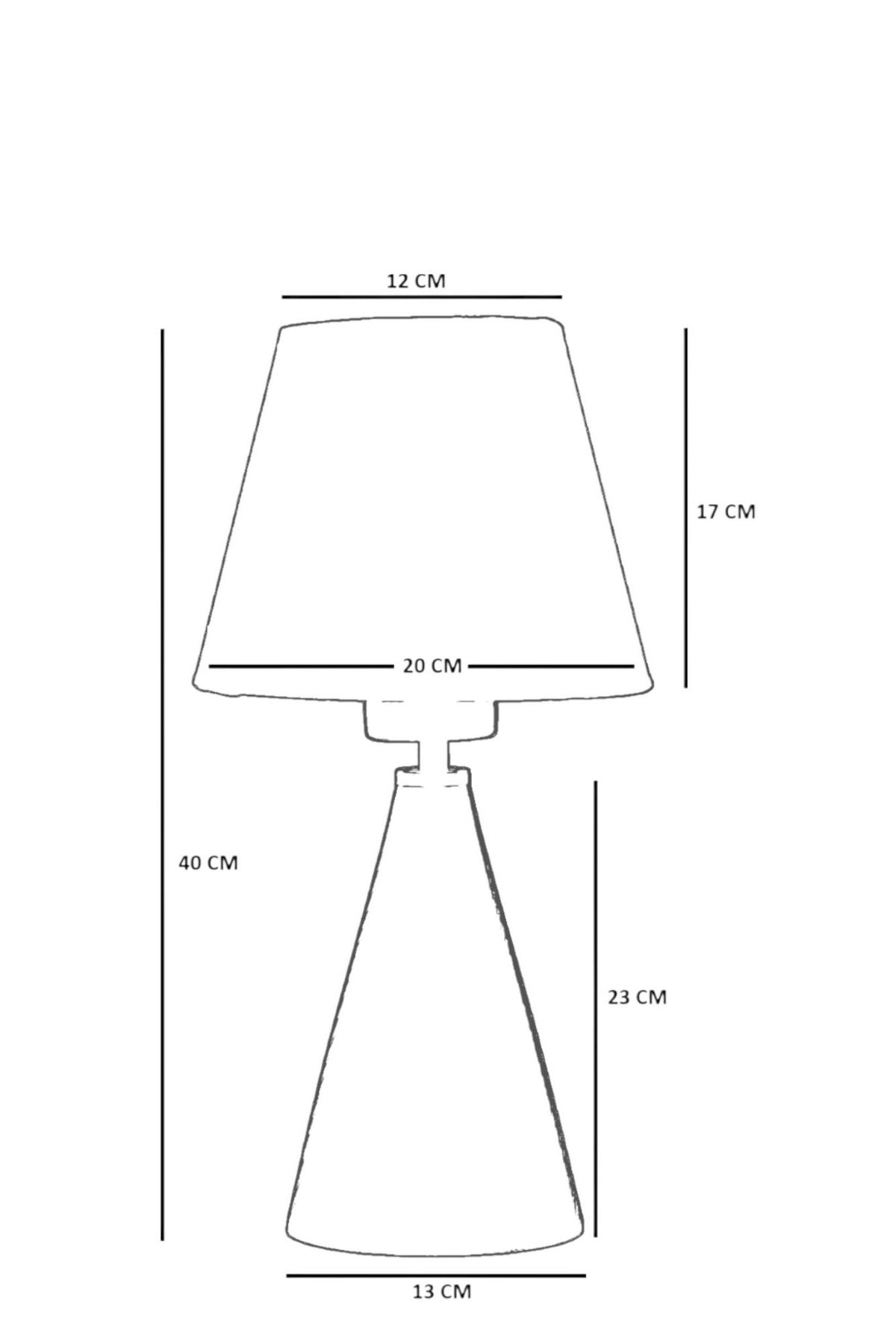 Stolna lampa 804, crna, orah