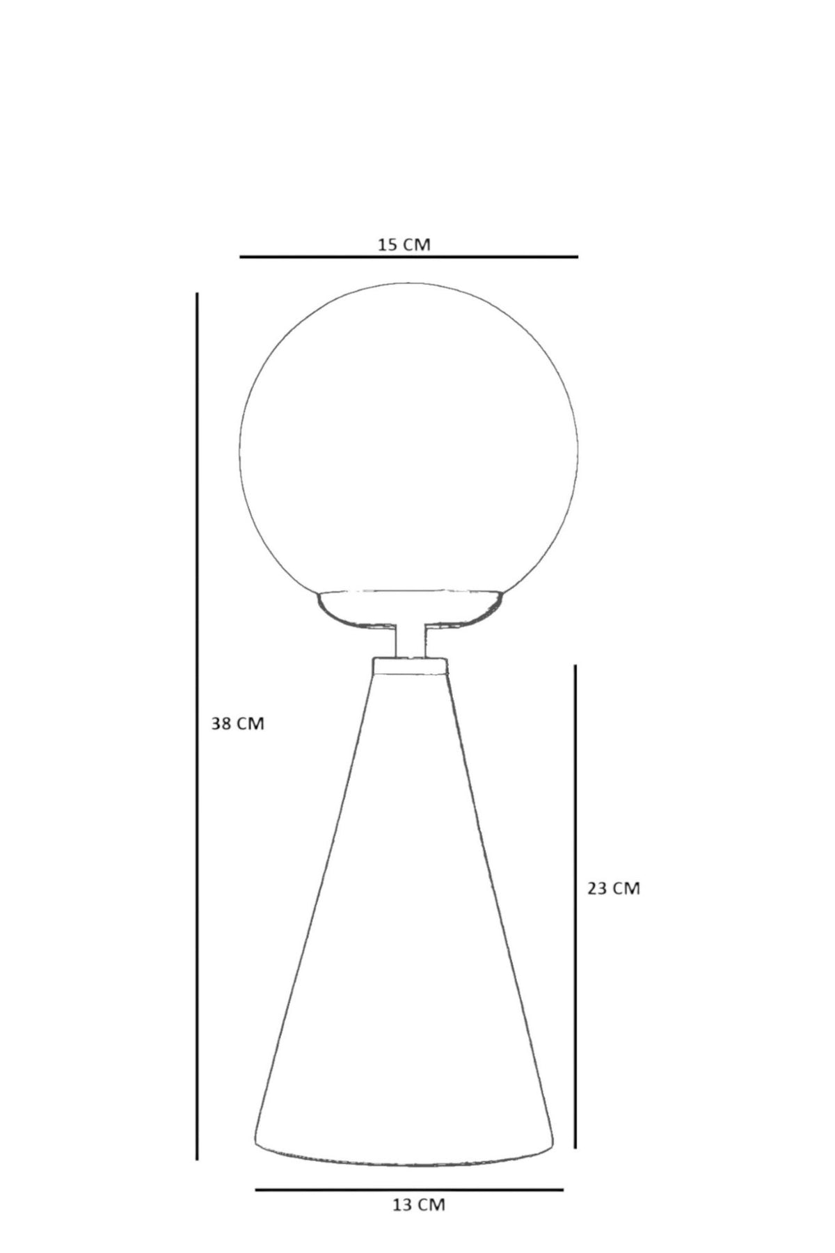 Stolna lampa 828, med, zlatna, hrast