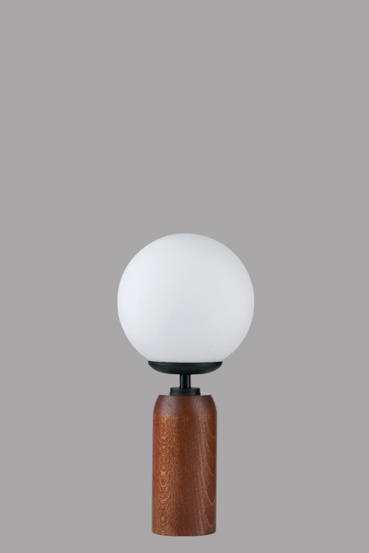 Stolna lampa 859, bijela, crna, orah