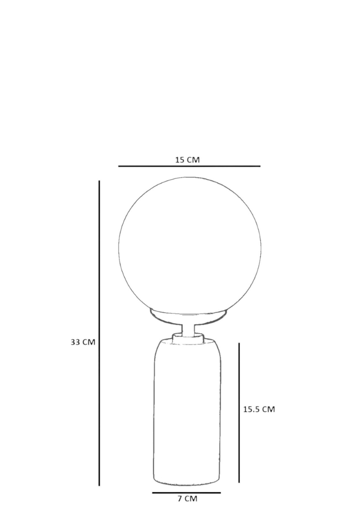 Stolna lampa 859, bijela, crna, orah