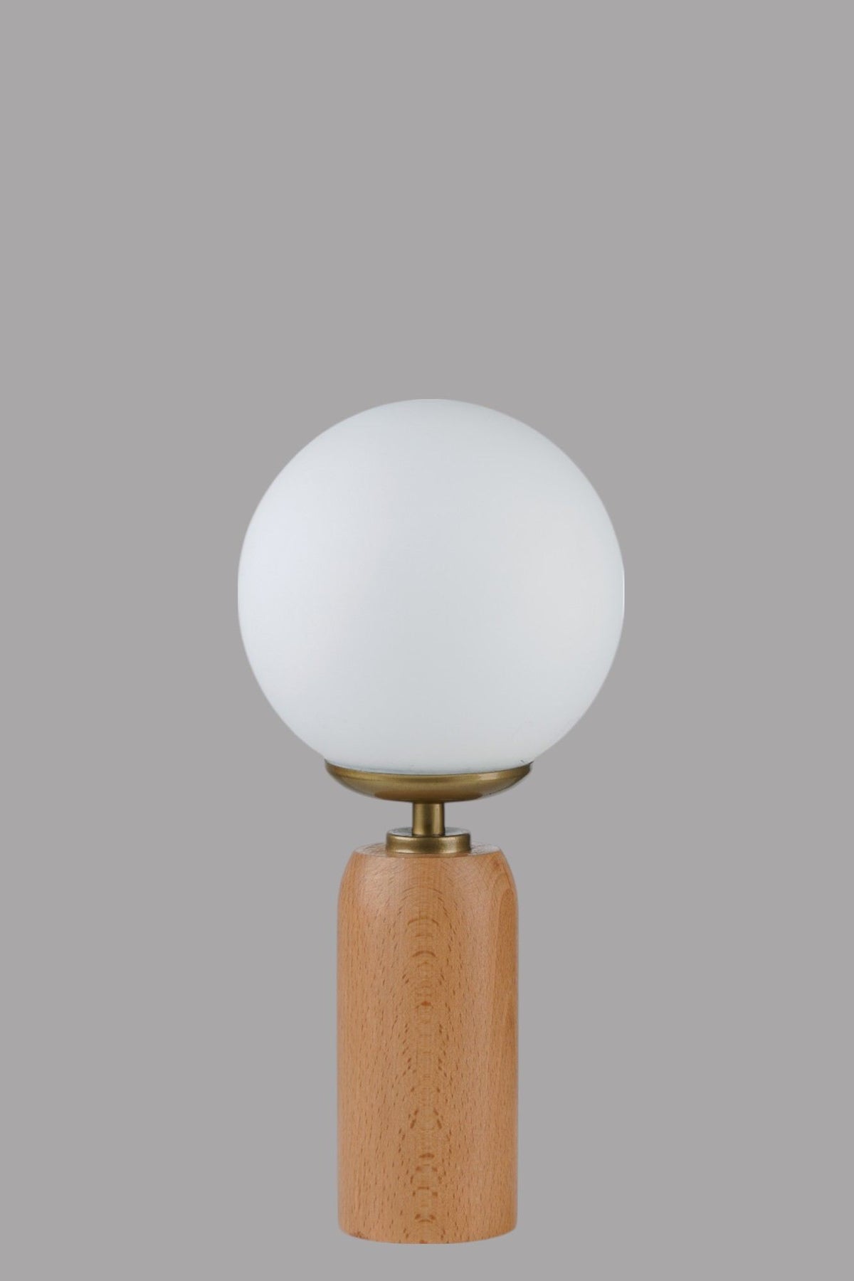 Stolna lampa 873, bijela, zlatna, hrast