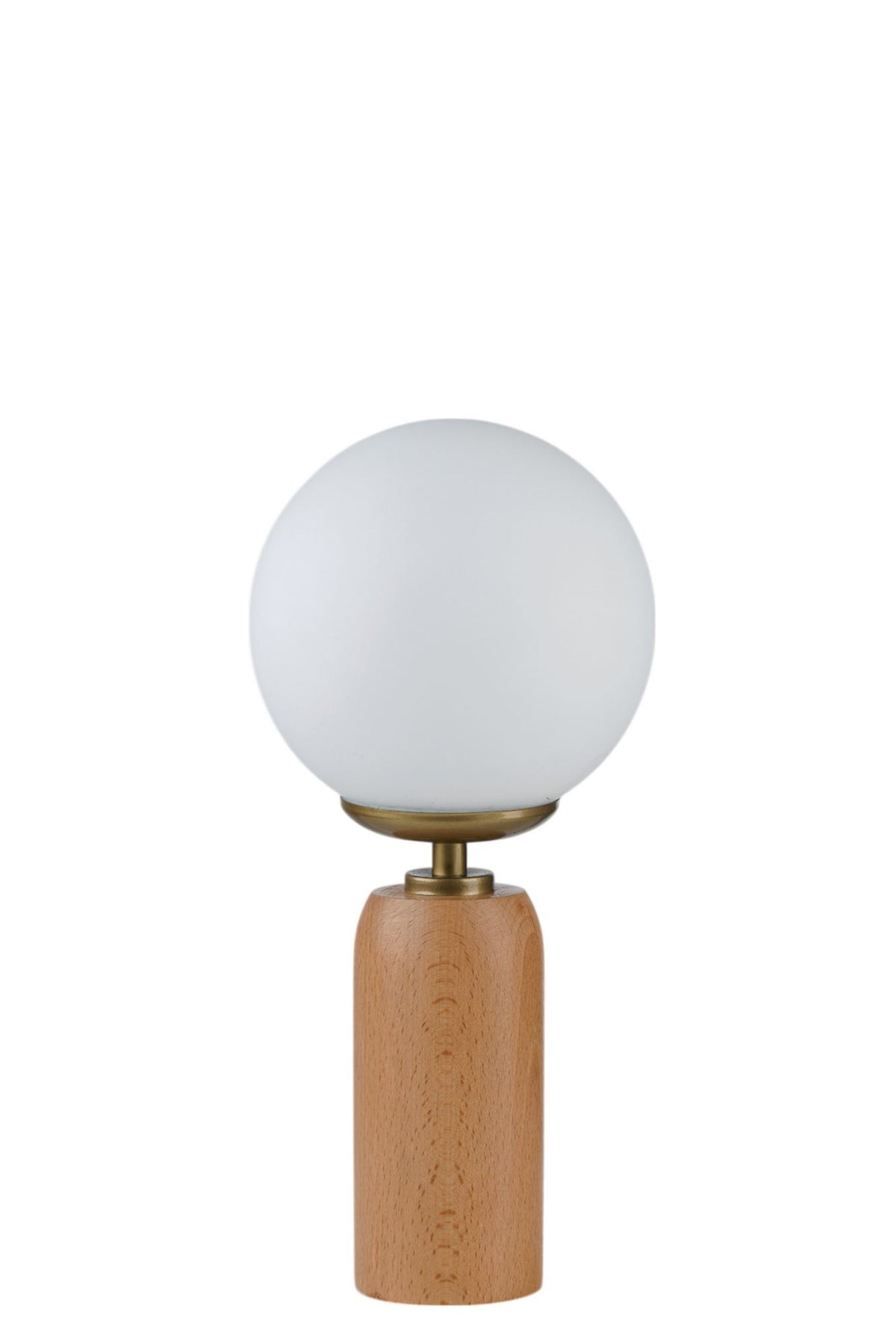 Stolna lampa 873, bijela, zlatna, hrast