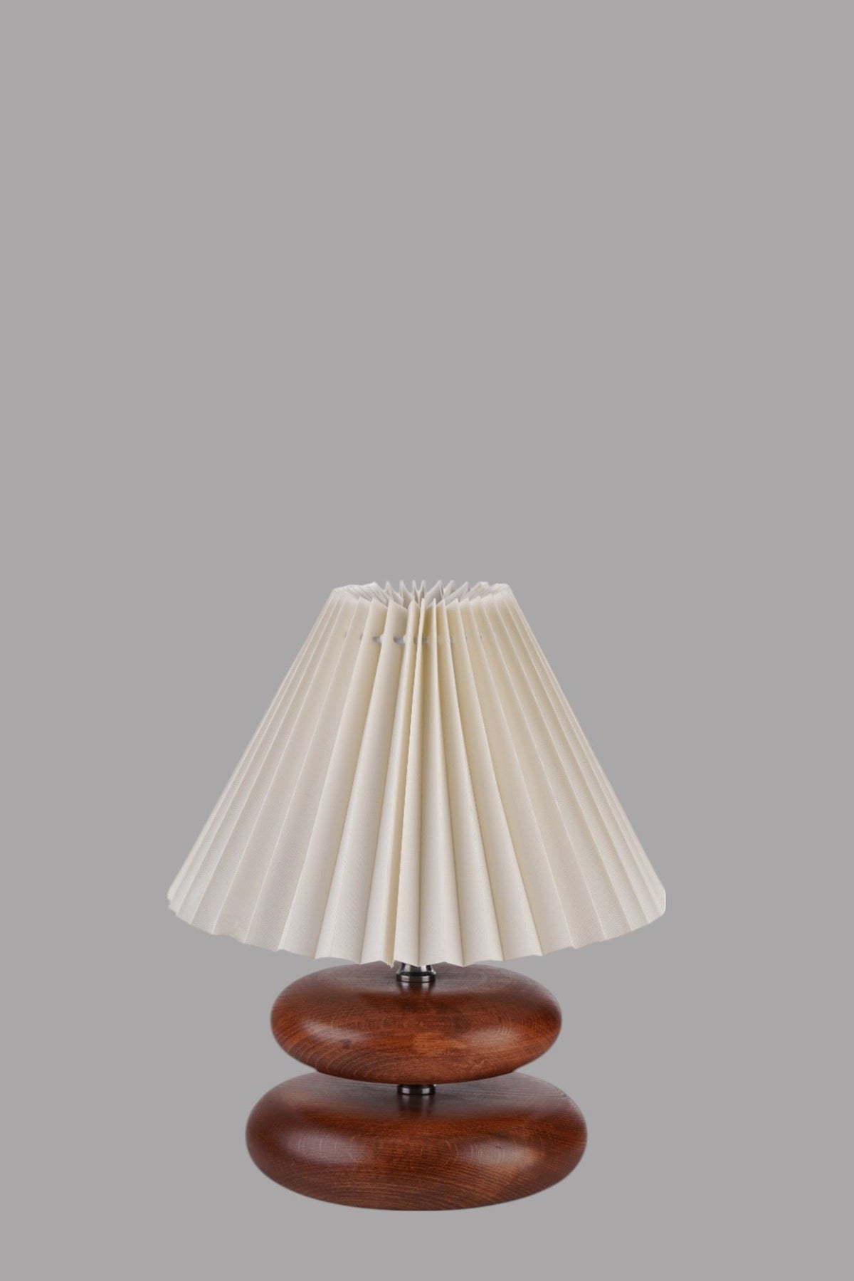 Stolna lampa 897, krem, orah