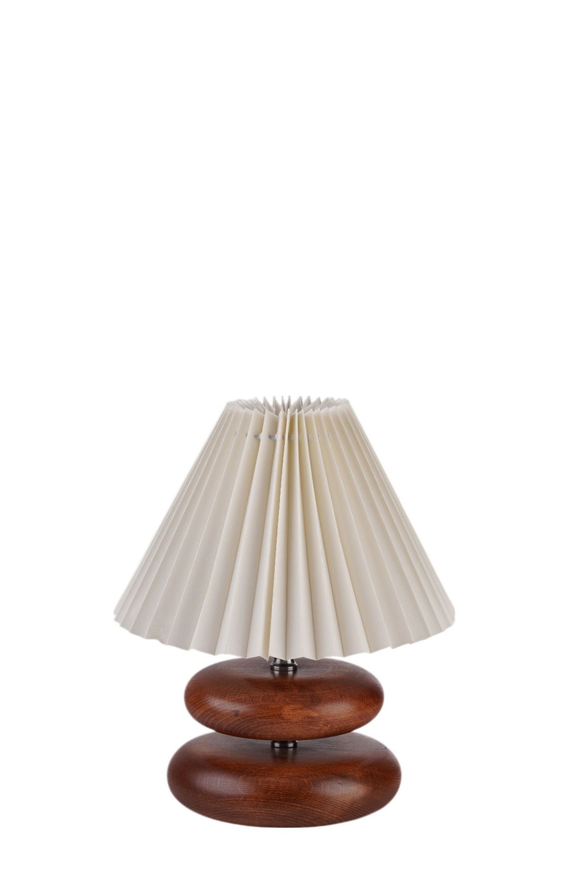 Stolna lampa 897, krem, orah