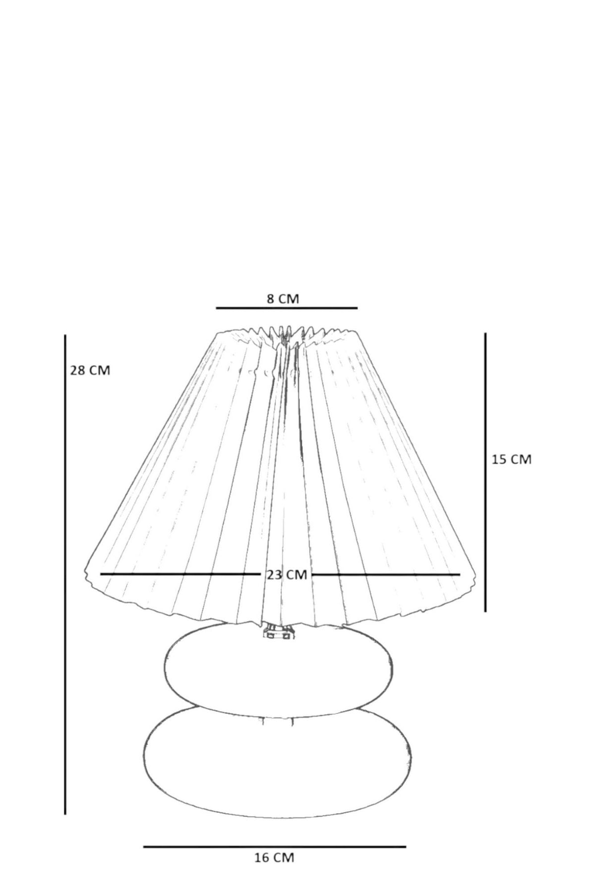 Stolna lampa 897, krem, orah