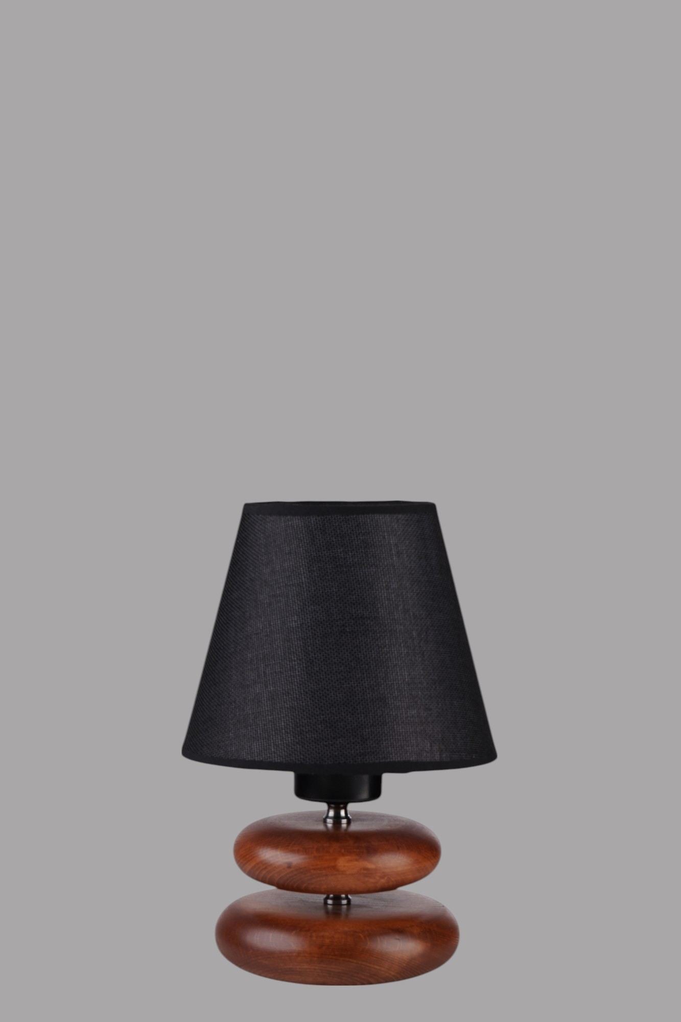 Stolna lampa 903, crna, orah